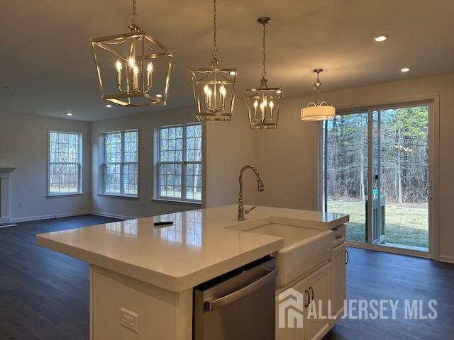2 Aster Circle Old Bridge, NJ 08857 - Photo 16 of 60 a view of a dining room with furniture a chandelier and wooden floor