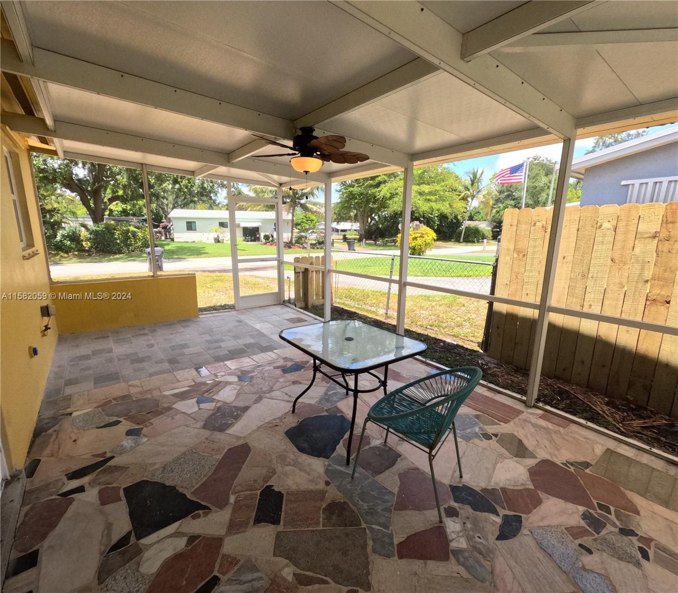 6170 Harding Street, Unit F Hollywood, FL 33024 - Photo 10 of 17 a view of a patio