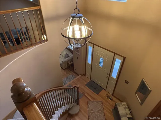 a view of wooden bench in patio