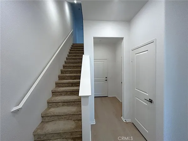 a view of a room with door