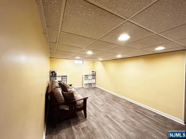 a view of a big room with wooden floor