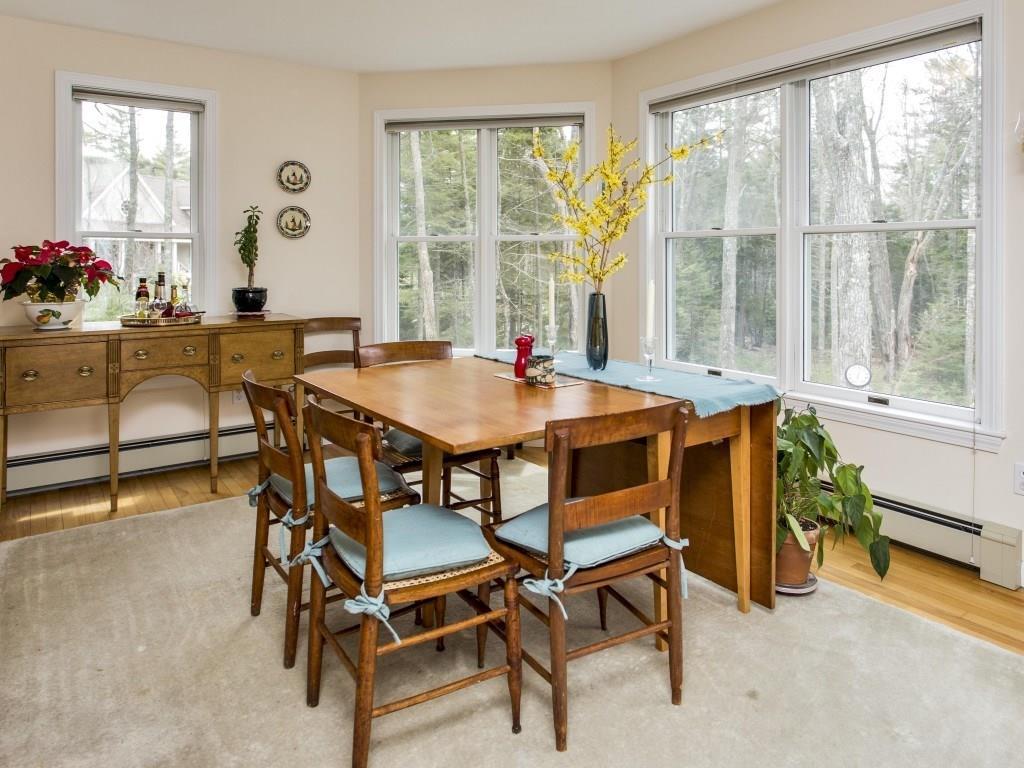 6 Harris Point Road Boothbay Harbor, ME 04538 - Photo 6 of 33 Dining room with wood flooring