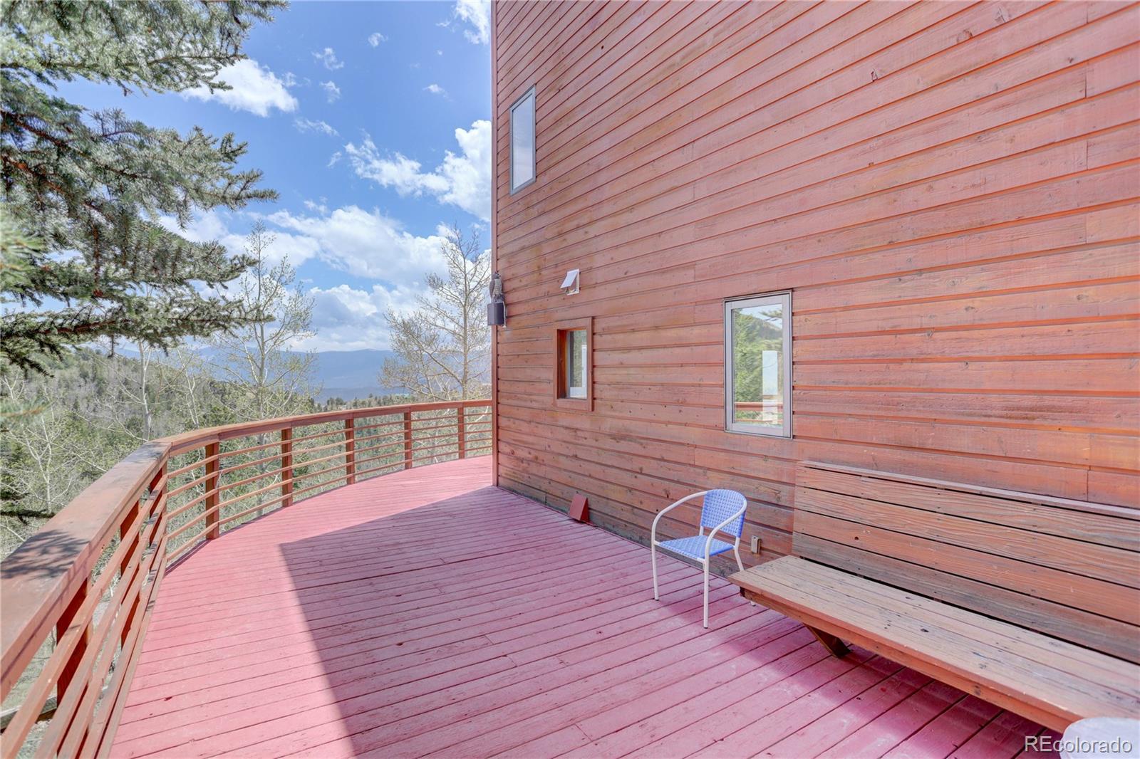 400 Alpine Way Idaho Springs, CO 80452 - Photo 5 of 40 a balcony with view of nearby houses