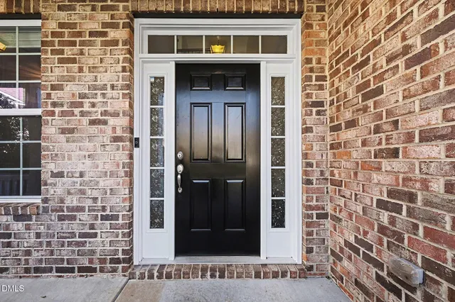 a front view of a building