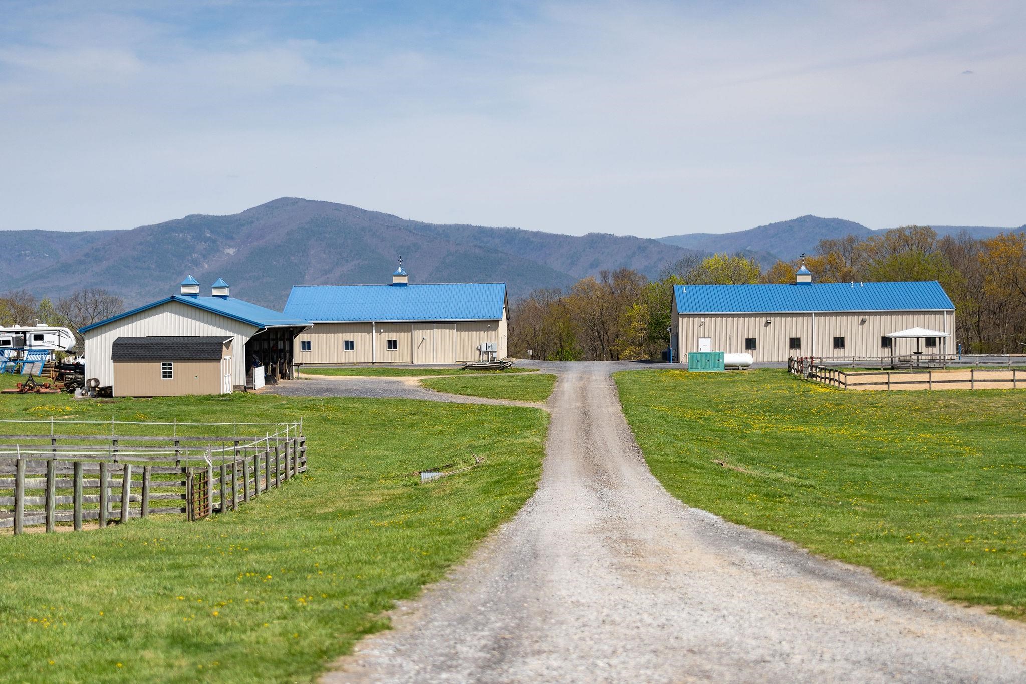 309 Old B&O Road Raphine, VA 24472 - Photo 1 of 75 a front view of house with yard and mountain view in back
