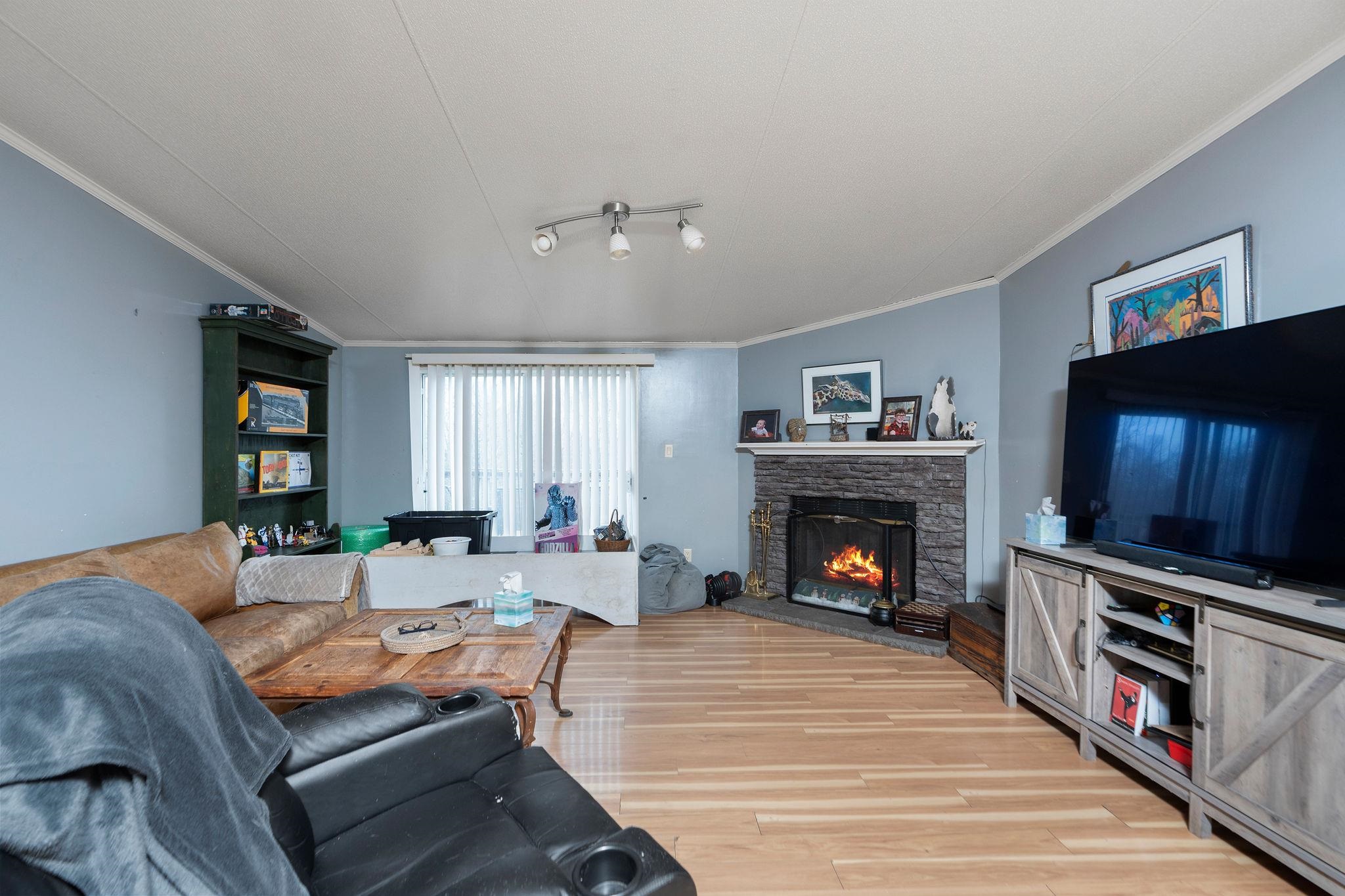 309 Old B&O Road Raphine, VA 24472 - Photo 36 of 75 a living room with furniture a fireplace and a flat screen tv