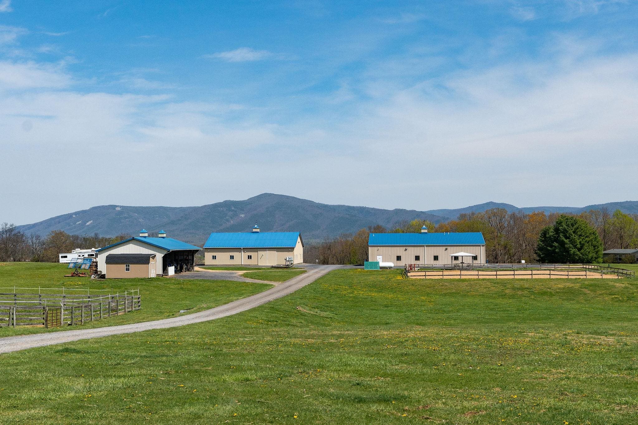 309 Old B&O Road Raphine, VA 24472 - Photo 62 of 75 a view of an house with a big yard and large trees