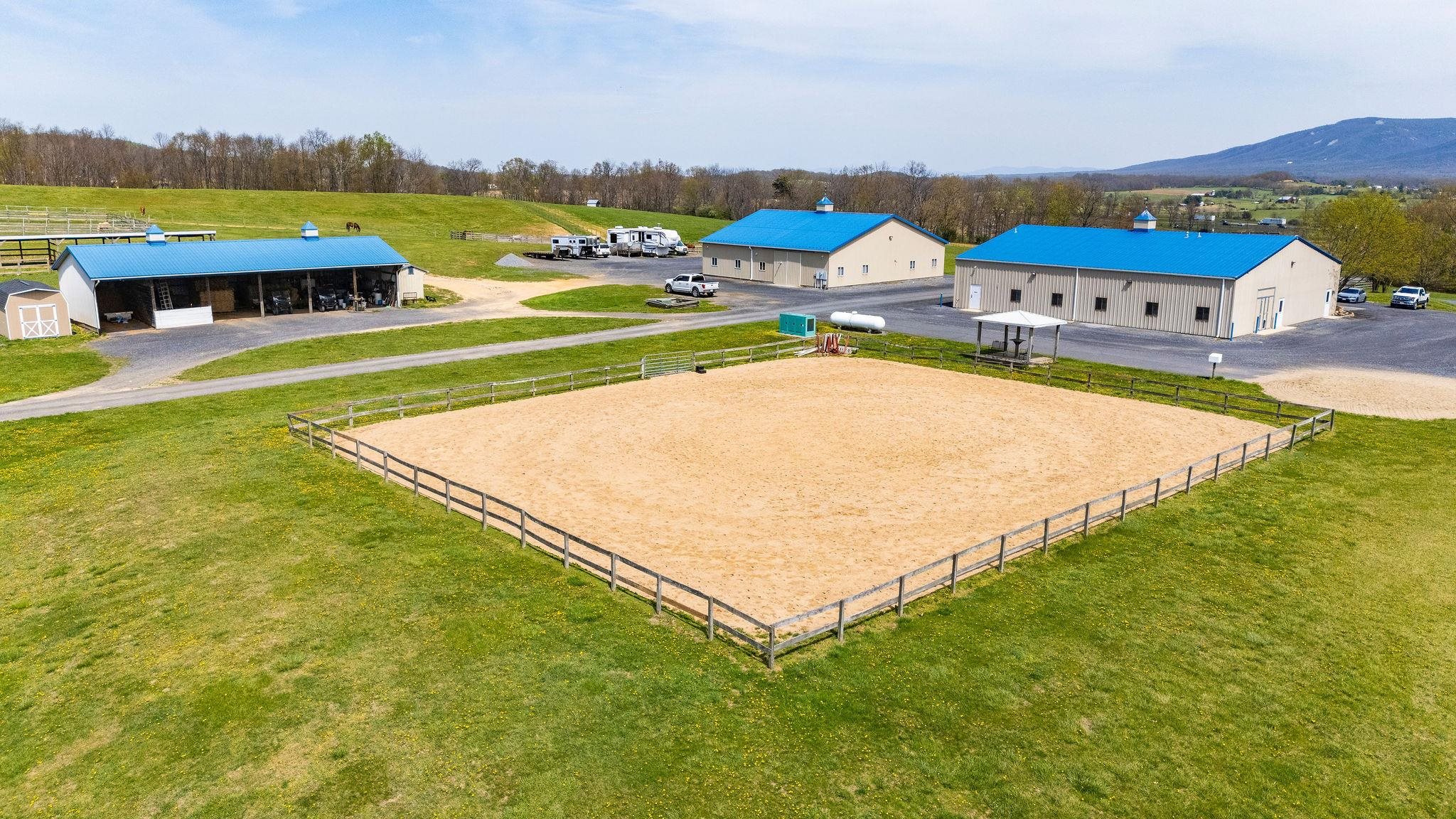 309 Old B&O Road Raphine, VA 24472 - Photo 65 of 75 an aerial view of residential houses with outdoor space