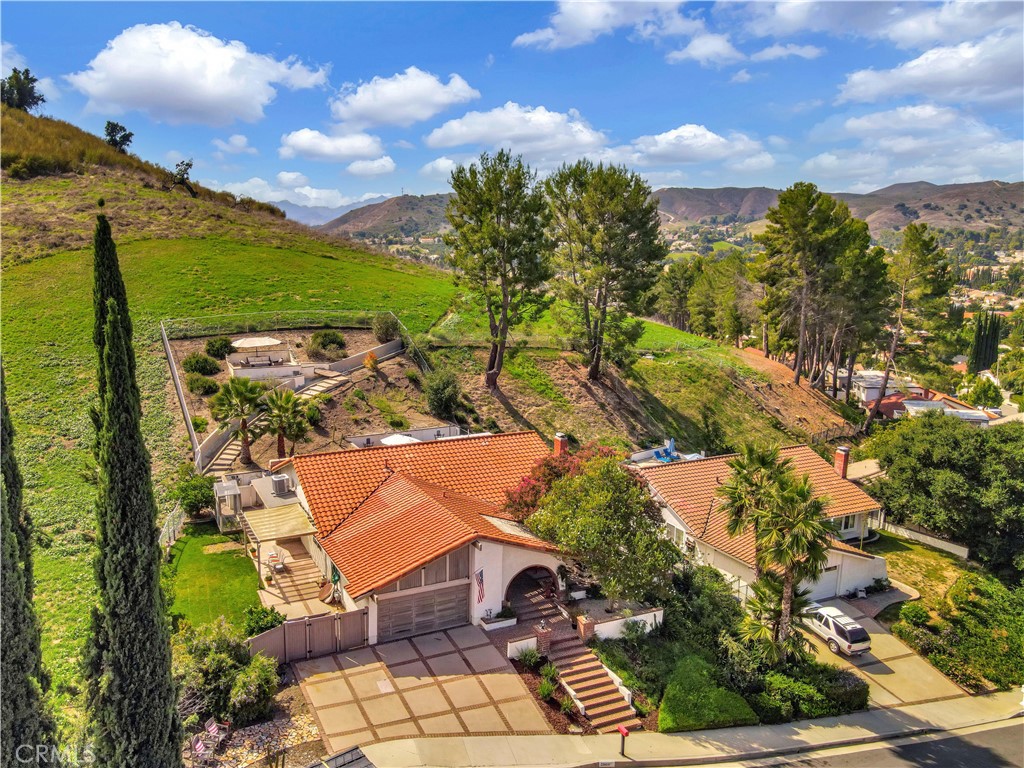 28604 Eagleton Street Agoura Hills, CA 91301 - Photo 70 of 72 an aerial view of a house with a yard
