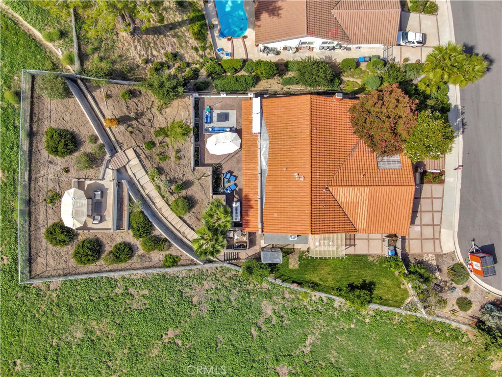 28604 Eagleton Street Agoura Hills, CA 91301 - Photo 71 of 72 an aerial view of a house with a garden and plants