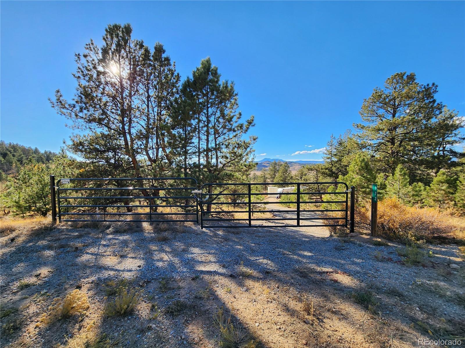 972 Cohonina Road Hartsel, CO 80449 - Photo 5 of 14 a view of a yard with wooden fence