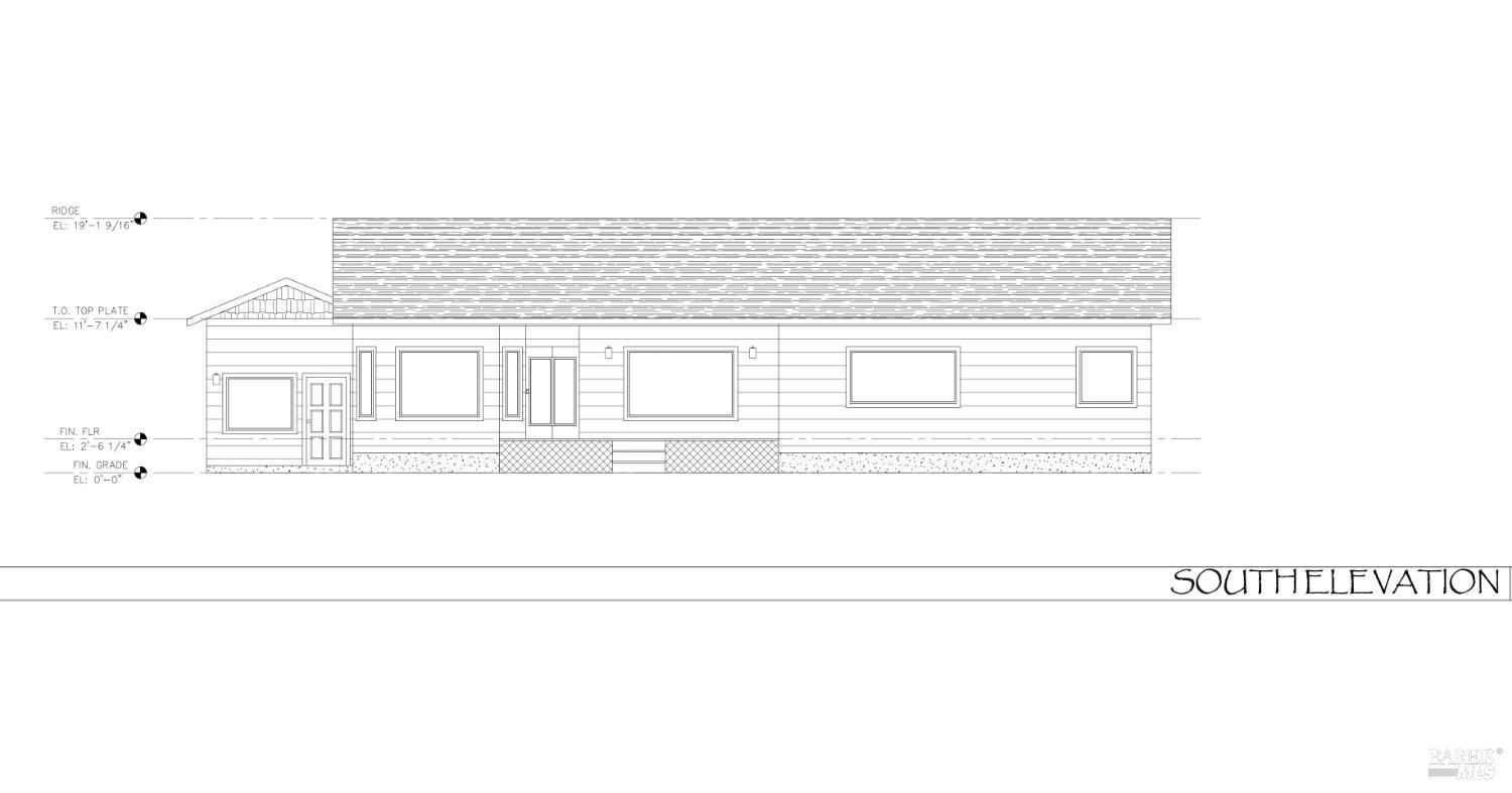 45400 Bill Owens Road Point Arena, CA 95468 - Photo 10 of 12 South Elevation of Proposed Main Residence in the CDP
