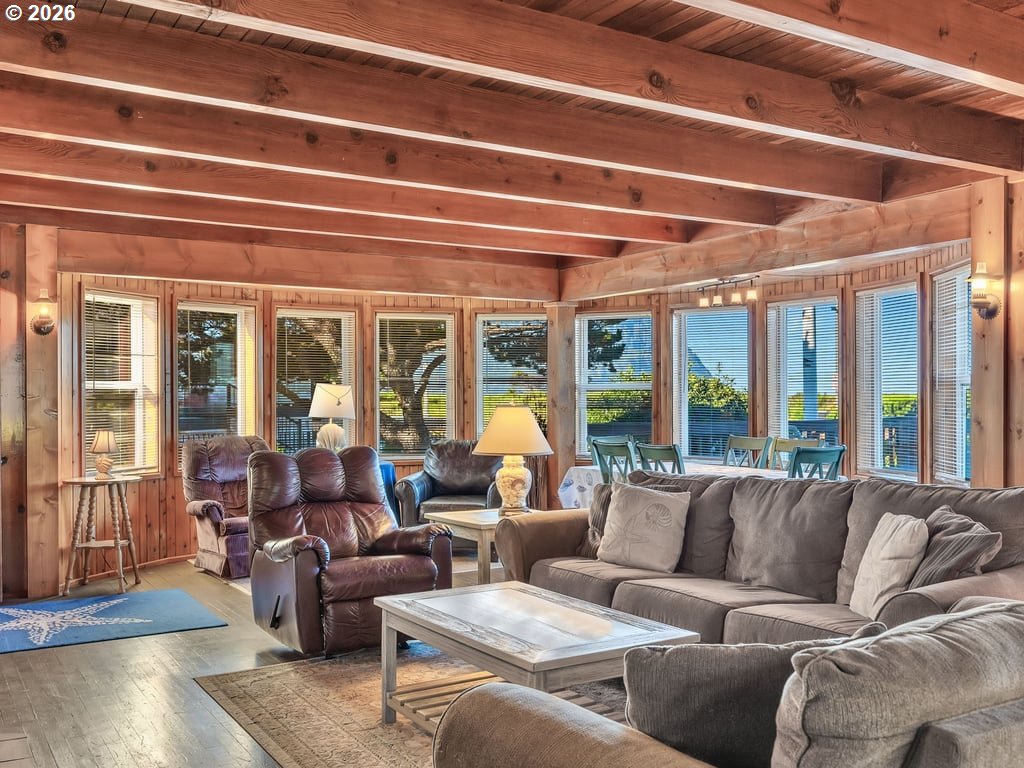 1081 South Promenade Seaside, OR 97138 - Photo 9 of 39 a living room with furniture and a large window