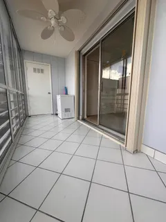 a view of an entryway with a glass door