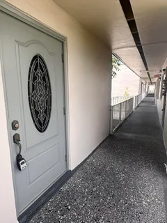 a view of a entryway door of the house