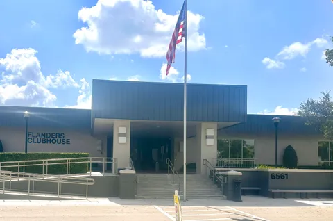a view of a entryway door front of house
