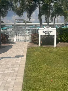 a view of a park with a trees
