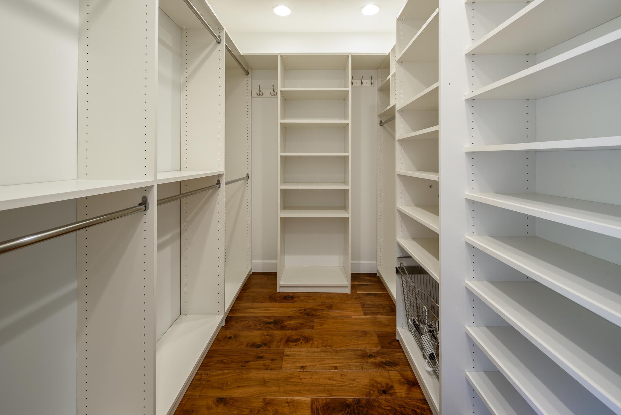 4375 Via Glorieta Santa Barbara, CA 93110 - Photo 11 of 36 a view of walk in closet with empty racks