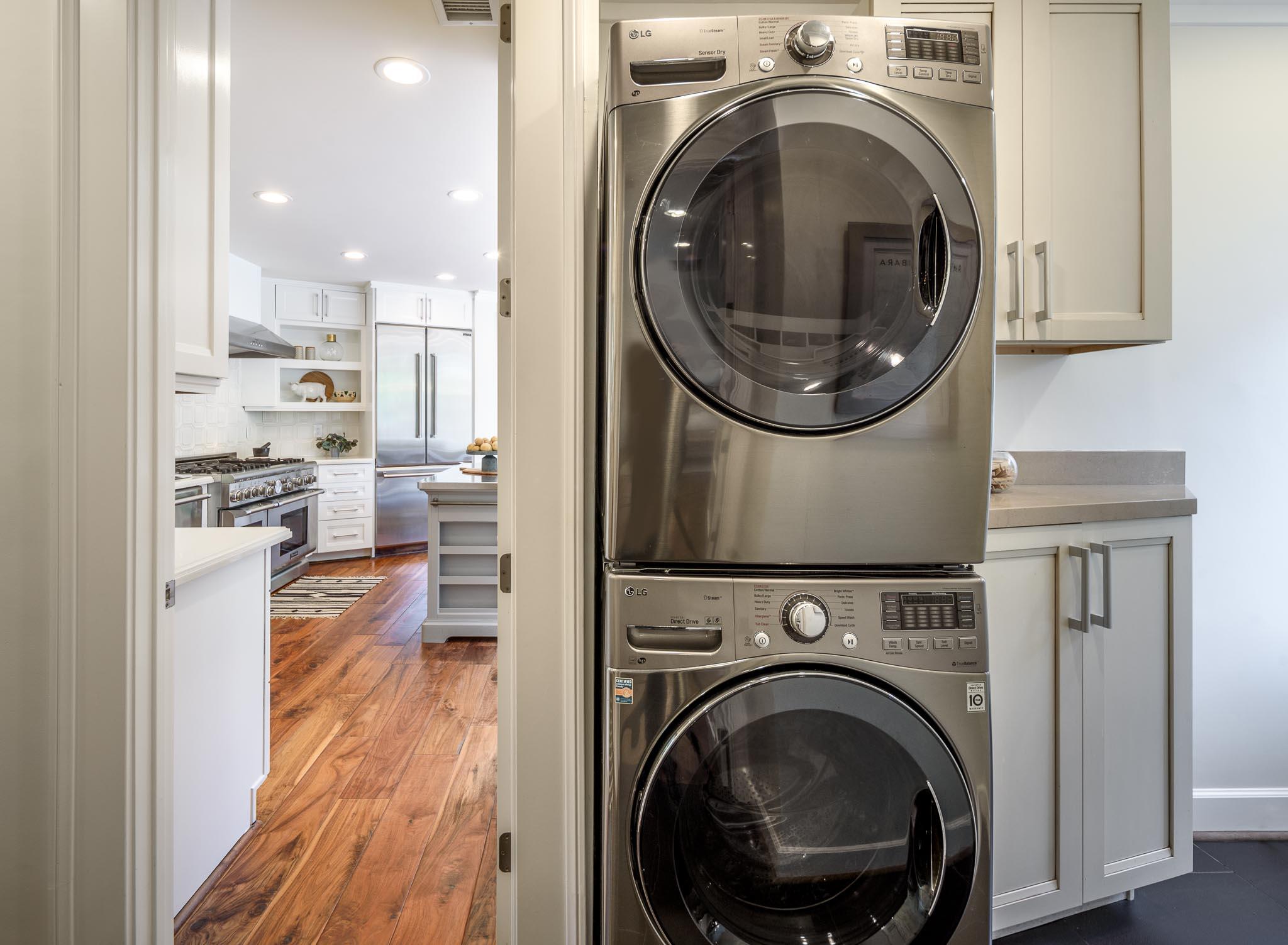 4375 Via Glorieta Santa Barbara, CA 93110 - Photo 20 of 36 a view of a hallway with washer and dryer