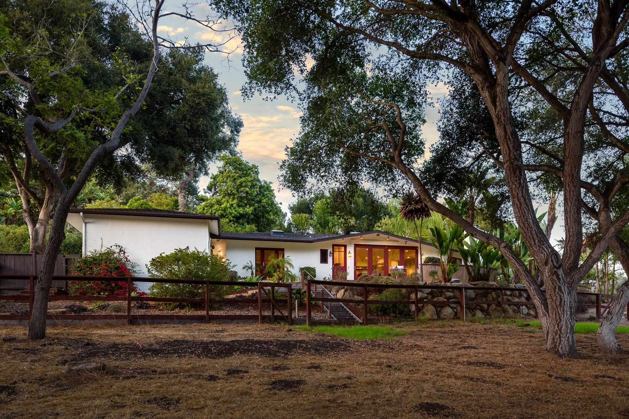 4375 Via Glorieta Santa Barbara, CA 93110 - Photo 33 of 36 a front view of a house with garden