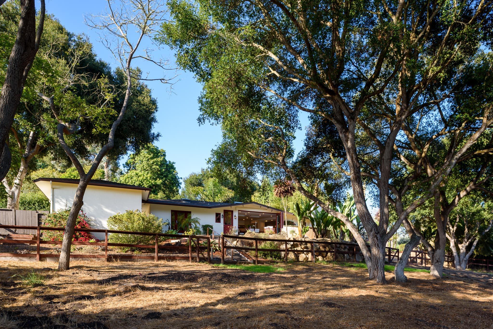 4375 Via Glorieta Santa Barbara, CA 93110 - Photo 34 of 36 a front view of a house with garden