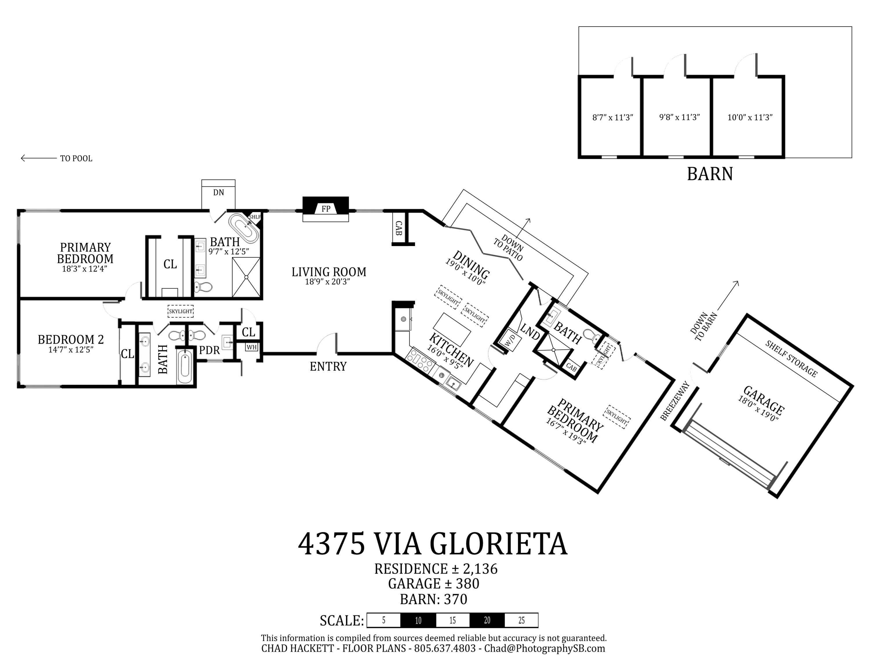 4375 Via Glorieta Santa Barbara, CA 93110 - Photo 36 of 36 a picture of a wall with a white and white walls