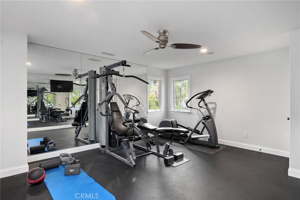 33 Basilica Place Ladera Ranch, CA 92694 - Photo 37 of 59 a view of a room with gym equipment
