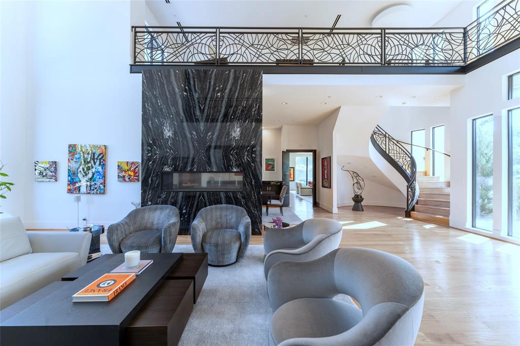 5959 Colhurst Street Dallas, TX 75230 - Photo 10 of 35 a living room with furniture and wooden floor