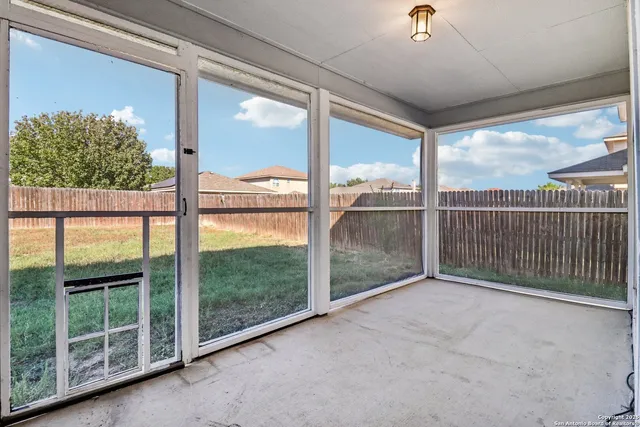 a view of a room with balcony