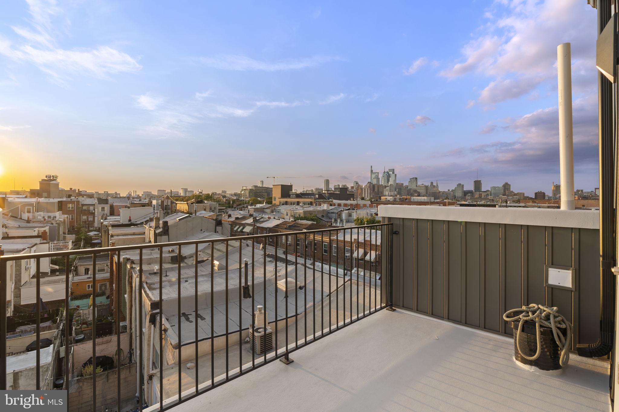 1318 South 8th Street Philadelphia, PA 19147 - Photo 37 of 47 a view of a balcony with city view