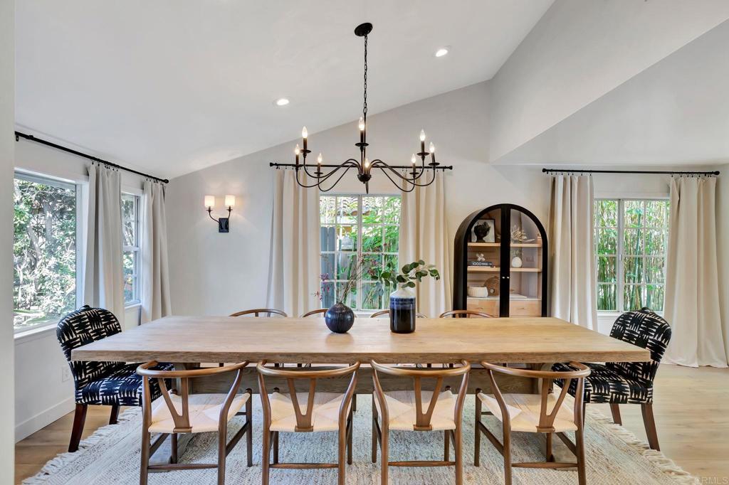 201 Sierra Ridge Drive Encinitas, CA 92024 - Photo 11 of 45 a view of a dining room with furniture window and outside view