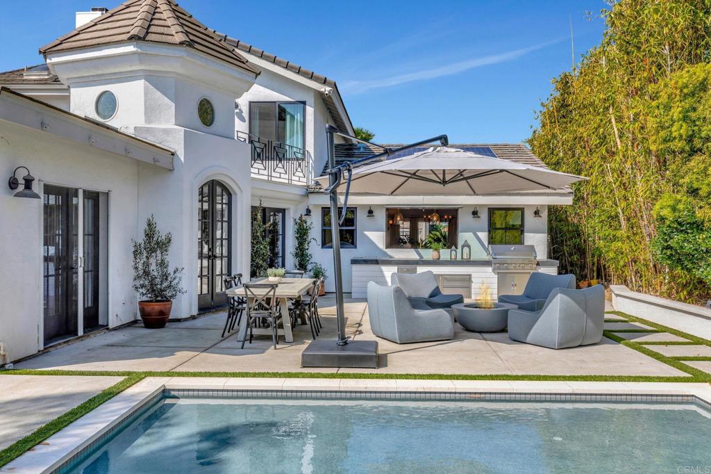 201 Sierra Ridge Drive Encinitas, CA 92024 - Photo 36 of 45 a view of a patio with couches chairs and potted plants