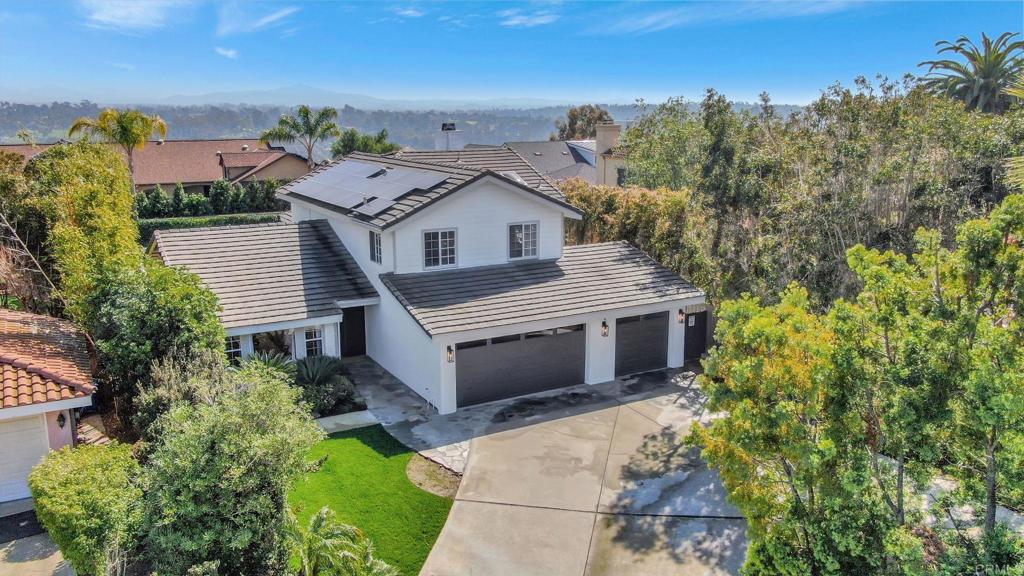 201 Sierra Ridge Drive Encinitas, CA 92024 - Photo 37 of 45 aerial view of a house with a yard and potted plants