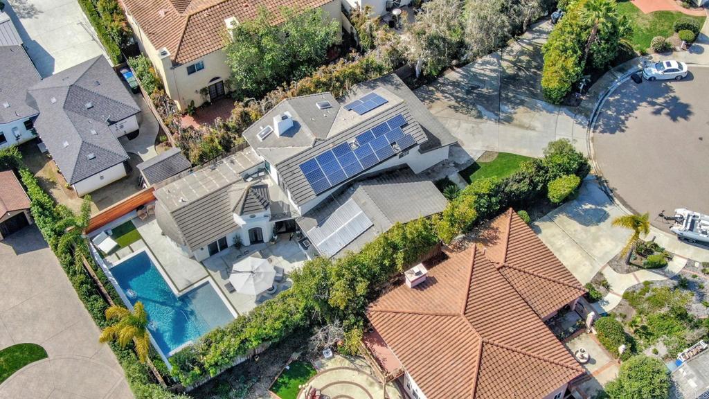 201 Sierra Ridge Drive Encinitas, CA 92024 - Photo 38 of 45 an aerial view of a house with garden space and street view