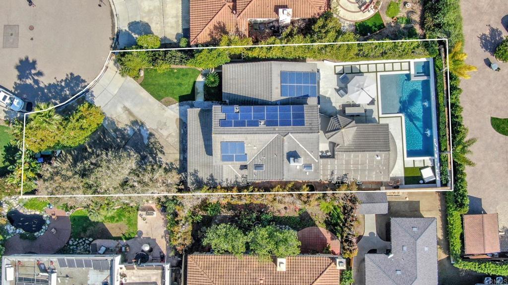 201 Sierra Ridge Drive Encinitas, CA 92024 - Photo 42 of 45 an aerial view of house with a swimming pool