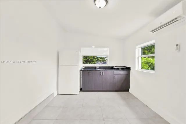 a view interior of kitchen and window