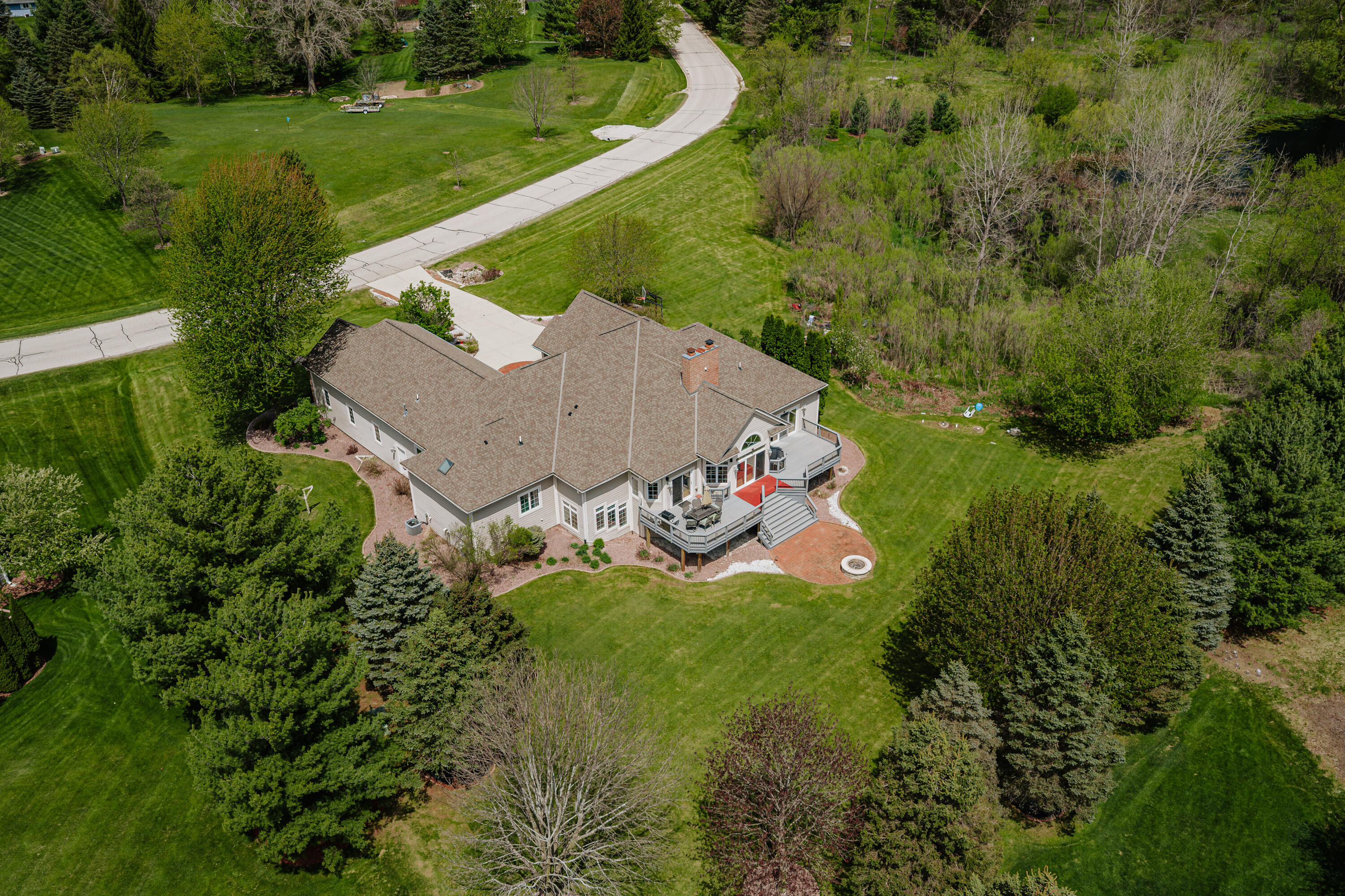 W251S5204 Poppy Fields Road Waukesha, WI 53189 - Photo 65 of 70 AERIAL VIEW