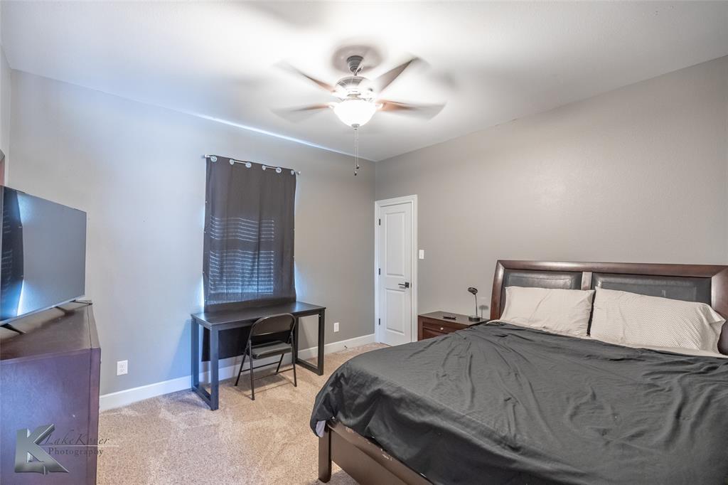 125 Wallace Court Tuscola, TX 79562 - Photo 34 of 40 a bedroom with a bed and a desk