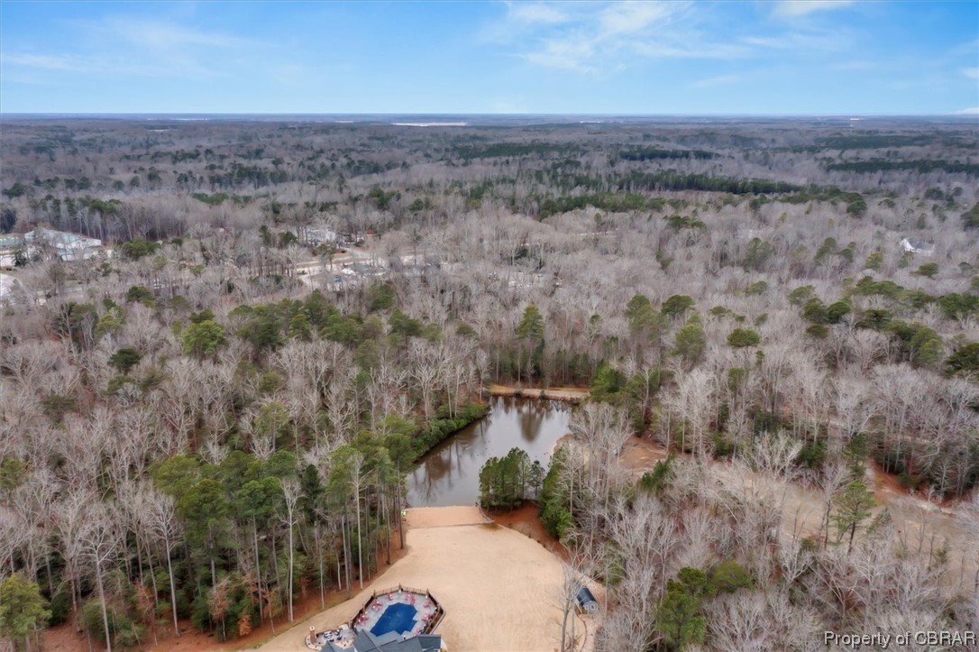8846 Richmond Road Toano, VA 23168 - Photo 6 of 15 Drone / aerial view with a water view