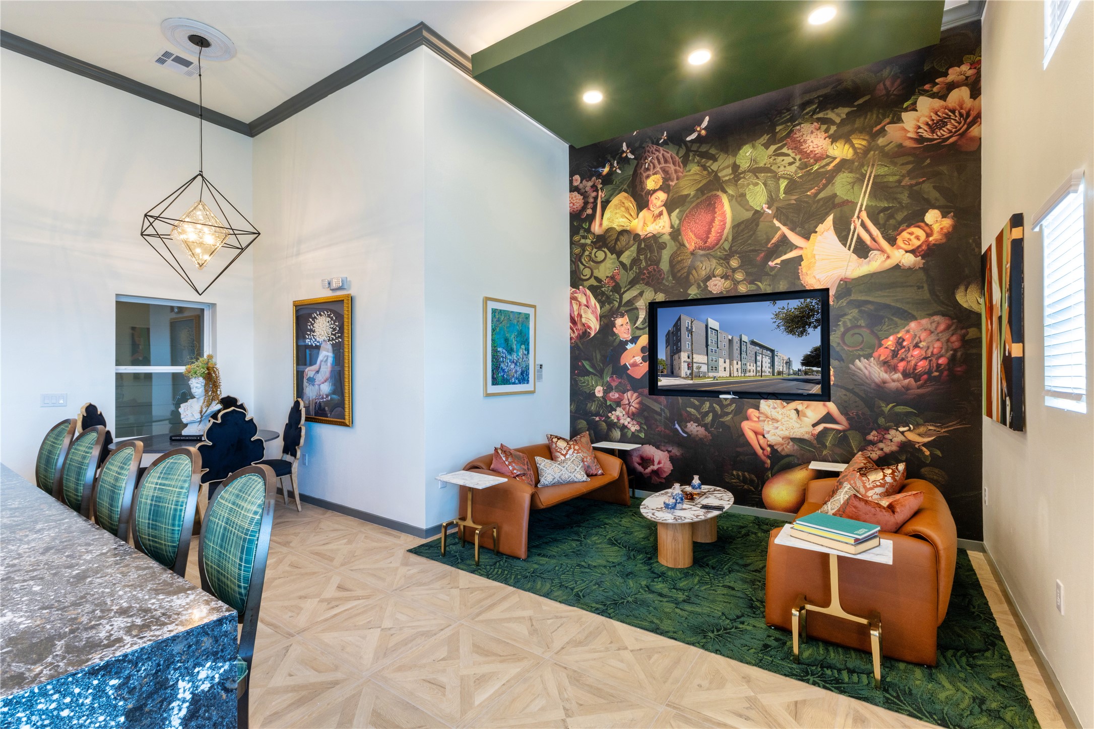 1200 West Koenig Lane Austin, TX 78756 - Photo 12 of 22 a living room with furniture and a flat screen tv