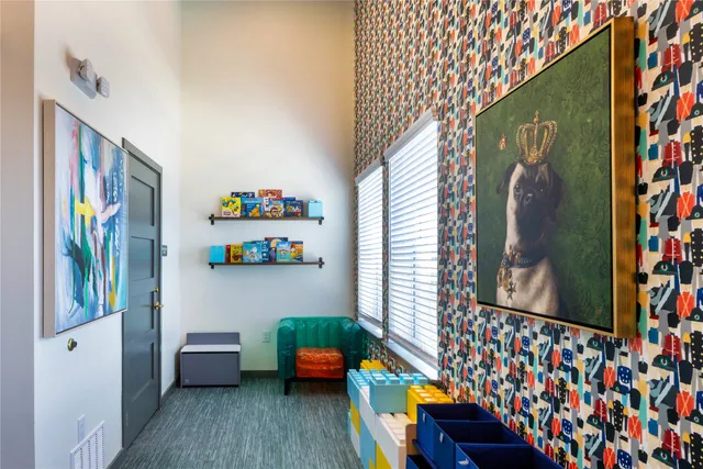 a very nice looking room with a large window