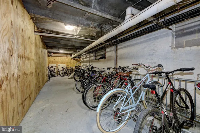 a view of a bike storage