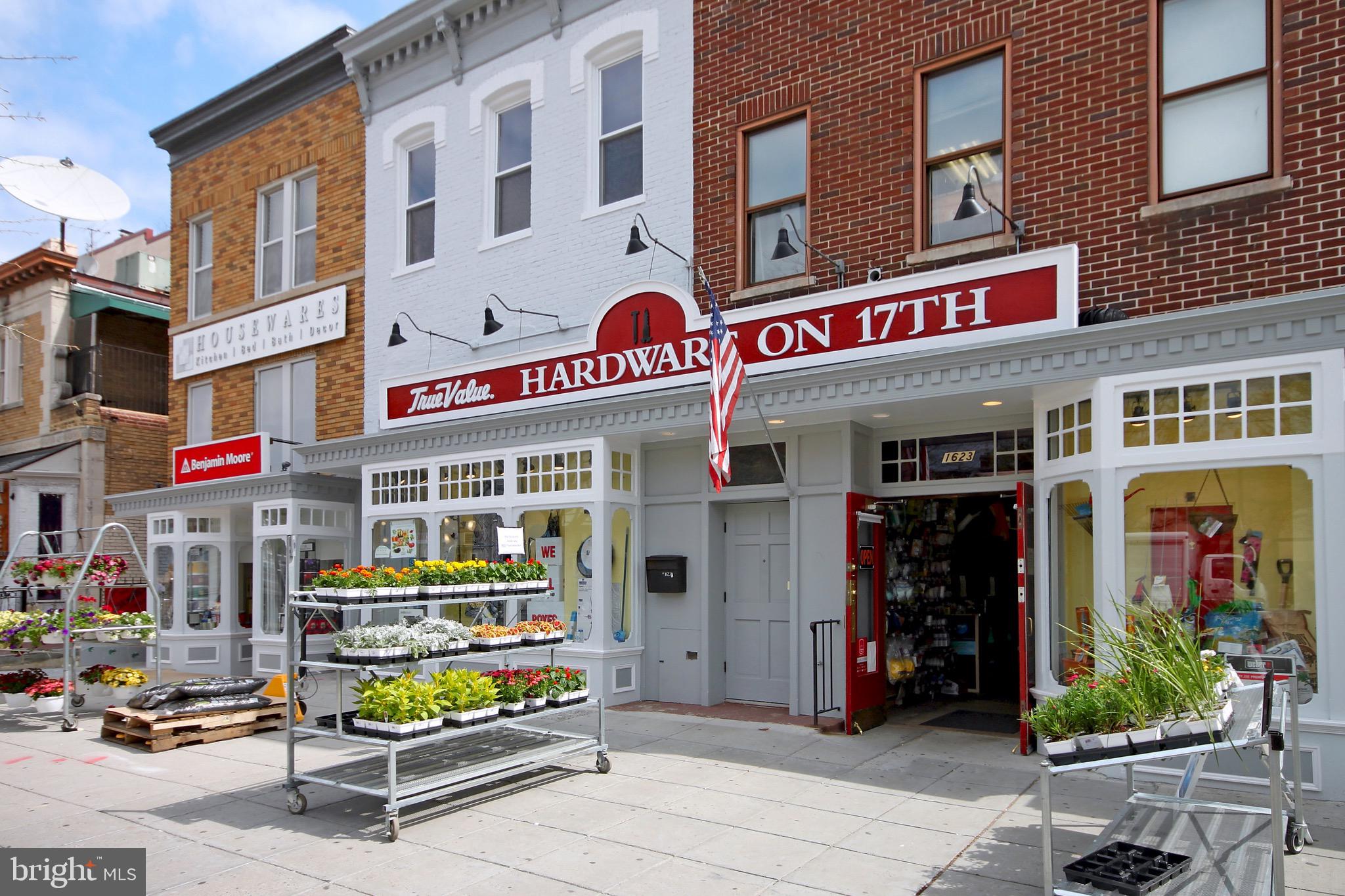 1526 17th Street Northwest, Unit 207 Washington, DC 20036 - Photo 41 of 49 a cafe on the corner of the building