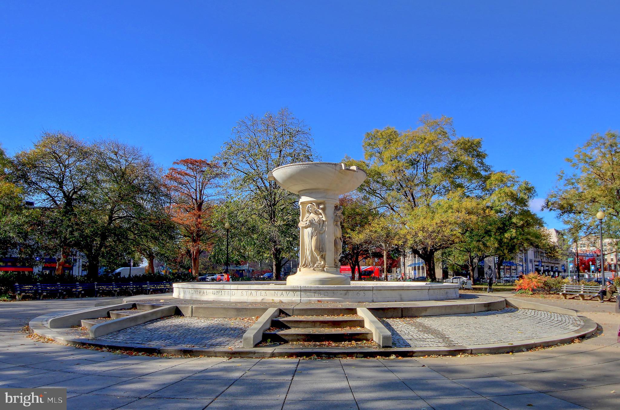 1526 17th Street Northwest, Unit 207 Washington, DC 20036 - Photo 43 of 49 a park view with fountain