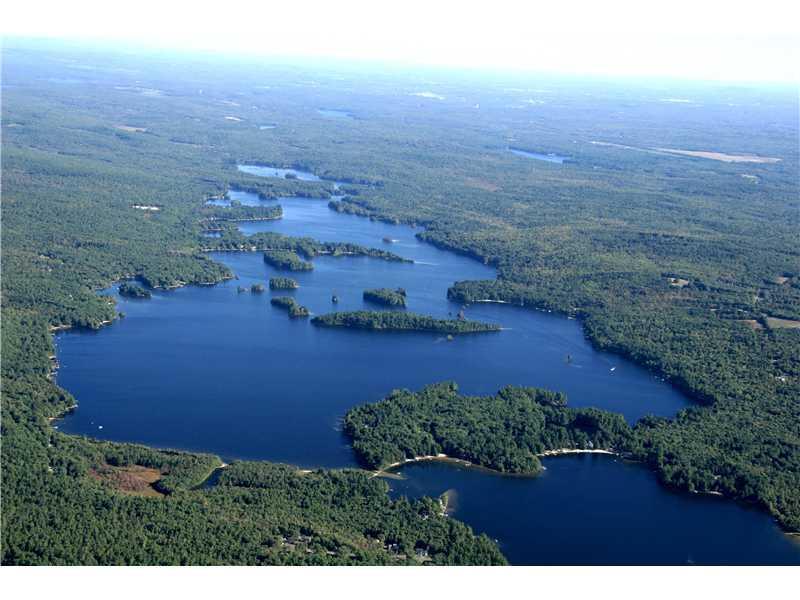 191 Mt Hunger Shore Road Windham, ME 04062 - Photo 23 of 23 Aerial View. Property is located on...