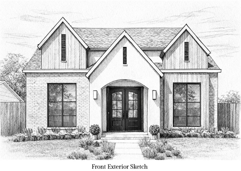 a front view of a house