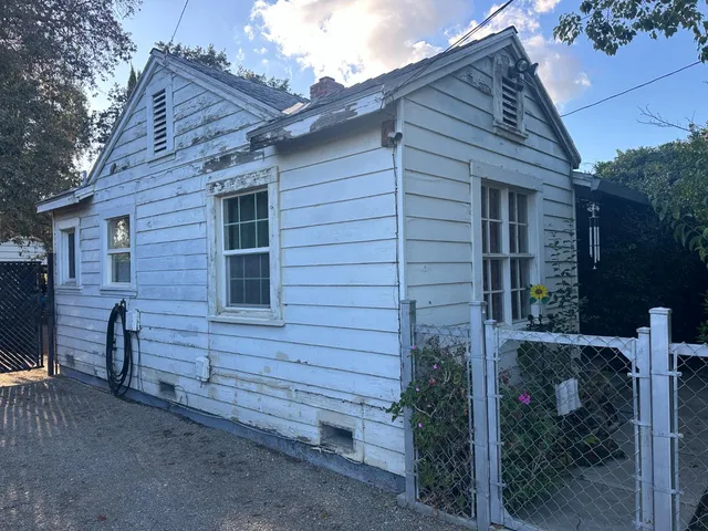a front view of a house