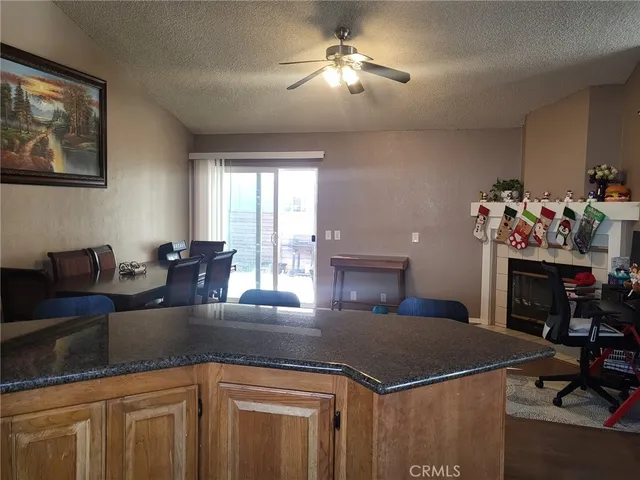a view of a house with workspace and a window