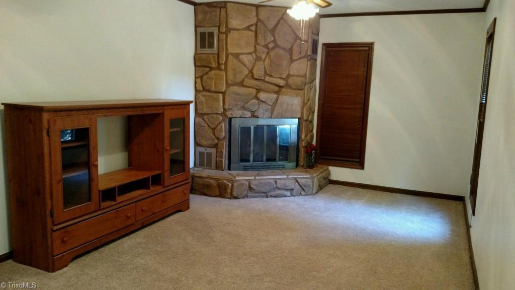 1001 Amity Road Asheboro, NC 27203 - Photo 10 of 10 Den features rock fireplace!