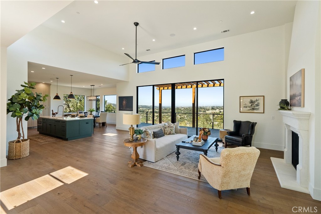 2220 Battering Rock Road Templeton, CA 93465 - Photo 9 of 57 a living room with fireplace furniture and a large window